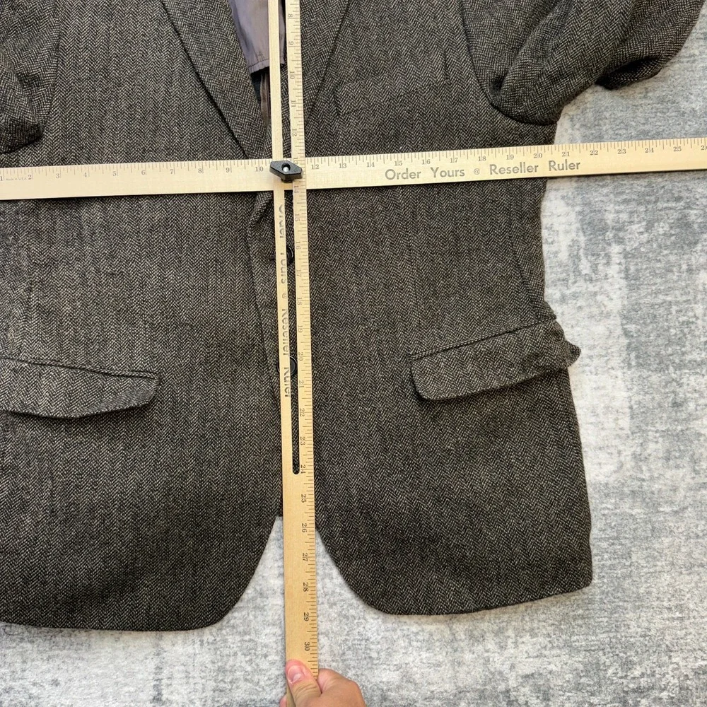 Ralph Lauren Blazer Mens 44S (Fits 40) Brown Tweed Wool Sport Coat Academia Ivy